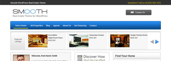 Smooth Real Estate WordPress Theme Smooth Theme