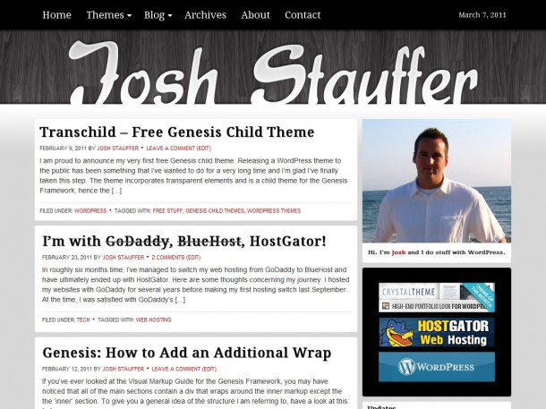 redesign-march-2011 Josh Stauffer Redesign