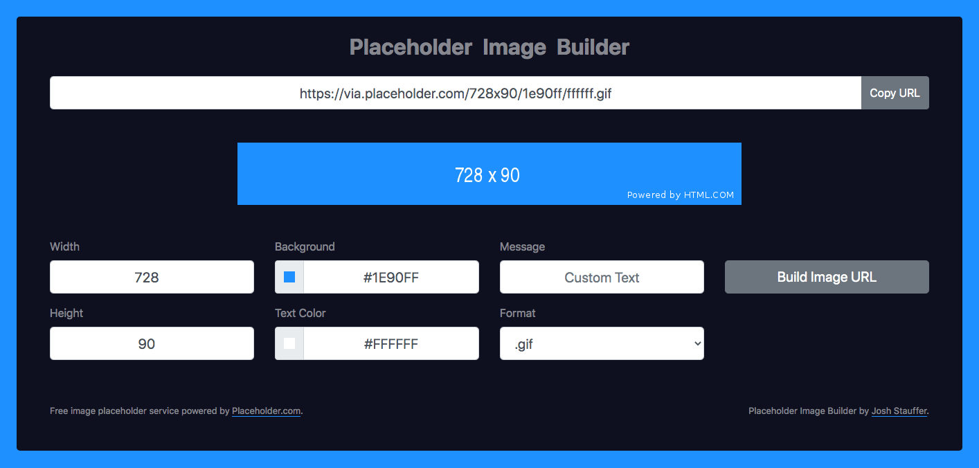 Placeholder Image Builder